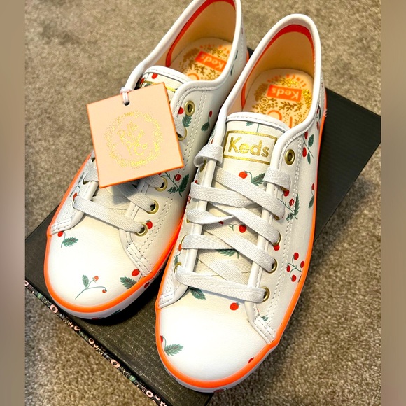 Rifle Paper - Leather Sneakers - Strawberry - Picture 1 of 2